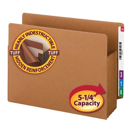 Smead Pocket, File, Ltr, 5.25Exp Pk SMD73790